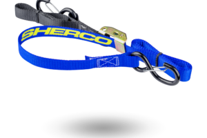 TIE DOWN STRAPS BLUE 25MM/WH