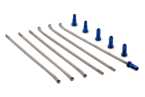KIT 6 REAR SPOKE + BLUE NUT WISE WORK 19" WHEEL