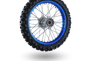 REAR WHEEL MX BLUE WITHOUT DISC/SPROCKET